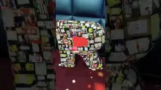 Customised alphabet cushion