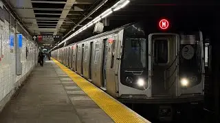 R160 F and M Trains at 36 Street (Pre Swap)