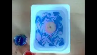 Marmorizzazione sulla stoffa.  modo alternativo per dipingere sulla stoffa
