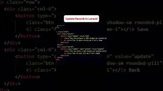 Update Records in Laravel