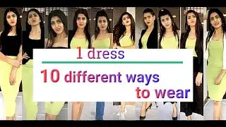 1 dress 10 different ways to wear // formal + casual // shein