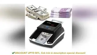 Bisofice Portable Mini Money Counter Counterfeit Bill Detector Automatic Money Detection By UV MG IR