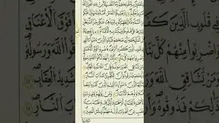 من الآية 12_21من سورة الأنفال برواية قالون عن نافع المدني رحمهما الله تعالى 