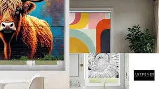Printed Roller Blinds made to measure by Art Fever - more than just blinds