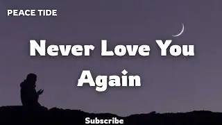 Never Love You Again &ndash; Heartbreaking Love Song | Peace Tide (Official Lyric Video)