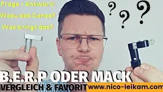 Mack oder B.E.R.P. | WOF&Uuml;R diese beiden Trainingsger&auml;te | SINN und NUTZEN | Kl&auml;rung und Empfehlung