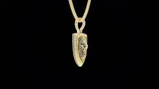 Unbelievable Diamond Lion Pendant! 2.5 carats of VVS diamonds!