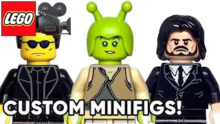 How To Make Custom LEGO Movie Icon Minifigures! *Shrek, John Wick, Neo & More!*
