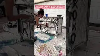 Graffiti X Pop Art custom for a client #art #graffiti  #furnitureart #diy #paintedfurniture #popart