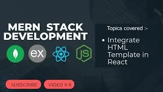 React JS #8: Template Integration HTML to React JS | Step-by-Step Tutorial