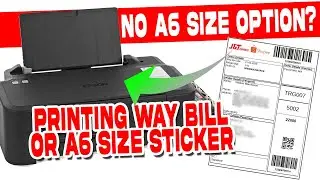 WAY BILL SHOPEE A6 SIZE PRINTING ON EPSON L120/121 NO A6 SIZE OPTION, HOW TO PRINT ON MICROSOFT WORD
