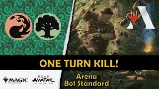 Badgermole Cub and Break Out create a One-Turn Kill Machine #mtgarena #mtg #standard #avatar