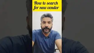 How to search new vendor | RFI