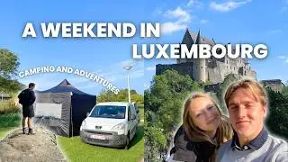 A WEEKEND IN LUXEMBOURG | camping, mullerthal trail, castle, caves and more! | VLOG 🏕️🌲