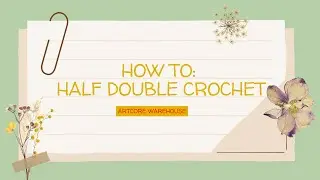 Crochet HDC in less than 2 mins! Quick Half Double Crochet Tutorial (NO TALKING, Calming)