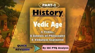 Vedic Age (Part 2) | 4 Vedas,6 Schools of Philosophy,6 Vedangas Explained #ancienthistory #history 