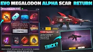 Megalodon Alpha Scar Return | Evo Scar Returns | Free Fire New Event | FF New Event