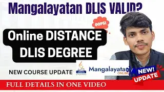 Mangalayatan Distance Online DLIS Librarian Course Valid or Not ? | Mangalayatan DLIS
