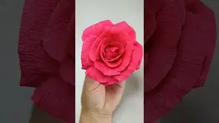 DIY ROSE #diyflower #diyrose #paperflower #paperrose #easycraftidea #diycrafts #flowercraft