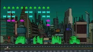 Arne's Space Invaders Remake Tech Demo (r2 WIP) on V4SA