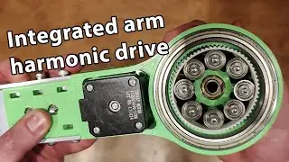Integrated arm harmonic drive system.