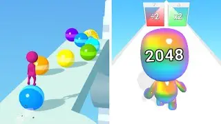 Stack Rider Vs Man Run 2048🔴🔴🔴Max Update Levels Mobile Gameplay HTY54