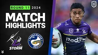 NRL Highlights | NRL 2024 | Storm v Eels | Match Highlights