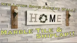 Installing a Marble Accent Wall!