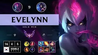 Evelynn Mid vs Ahri: Legendary - KR Master Patch 14.15
