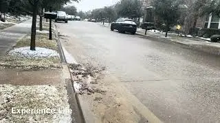 Snow in Dallas Texas Today ❄️ Rare Winter Weather Hits North Texas