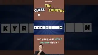 🌎🤔 Unscramble the Letters: Which Country Is This? #CountryTrivia #LetterPuzzle #GeographyFun