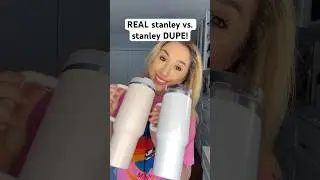 REAL stanley vs. stanley DUPE! 😳 #shorts #stanley #stanleycup