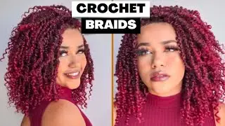 Twist Safira no método de crochet braids