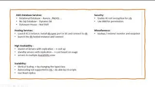 AWS DB Services
