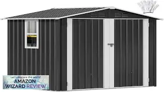 DWVO 6x4ft Metal Outdoor Storage Shed with Window Lockable Tool Storage Sheds Review