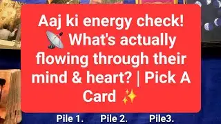 Aaj ki energy check! 📡 Person on your mind🔮 Pick A Card ✨ #hinditarot #pickacard