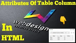 Table tag attribute in html|Use table tag attribute  in html|Table tag attribute in html|Web Guruji