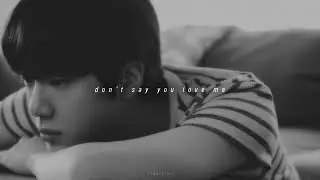 jin &ndash; don't say you love me (slowed + reverb)