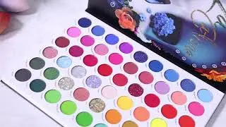 Makeup Palettes Eyeshadow 54 Colors for Halloween,Afflano Matte Shimmer Glitter Pigment Colorful