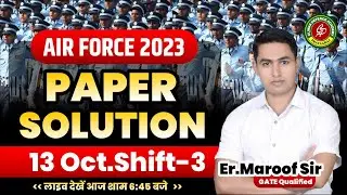 Air Force 2023 Exam  Analysis | Air Force Shift 3 Paper Solution | By Climax Defence Academy