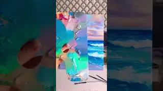 Absolutely incredible ocean wave painting by the talented artist @funnymf4 #painting #oceanart