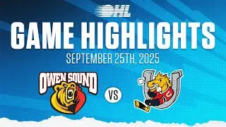 Лучшие моменты OHL: Owen Sound Attack в Barrie Colts, 25 сентября 2025 г.