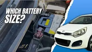 Kia Rio (2011 - 2016) Battery Replacement