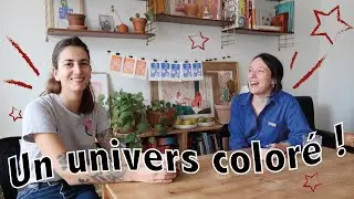 Linogravure, broderie : bienvenue dans l'univers color&eacute; d'Emilie, d'Atelier Mio ! #vlogmas