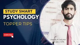 How to Study Developmental Psychology | 4th Semester|Topper&rsquo;s Study Tips 