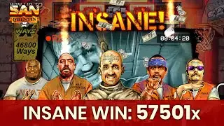 San Quentin xWays (Nolimit City) | Insane bonus game: 57501x