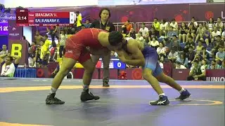 1/4 FS - 70 kg: H. IBRAGIMOV (TKM) v. V. KALIRAMANA (IND)