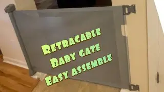 Babepai Retractable Baby Gate Door Assemble