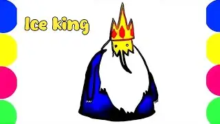 How to Draw Ice King from Adventure Time | Easy Cartoon Drawing Tutorial for Kids