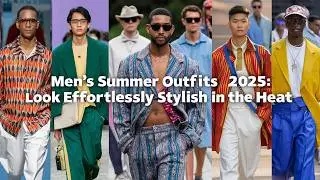 Men&rsquo;s Summer Outfits 2025 ☀️  Look Effortlessly Stylish in the Heat 👕🔥